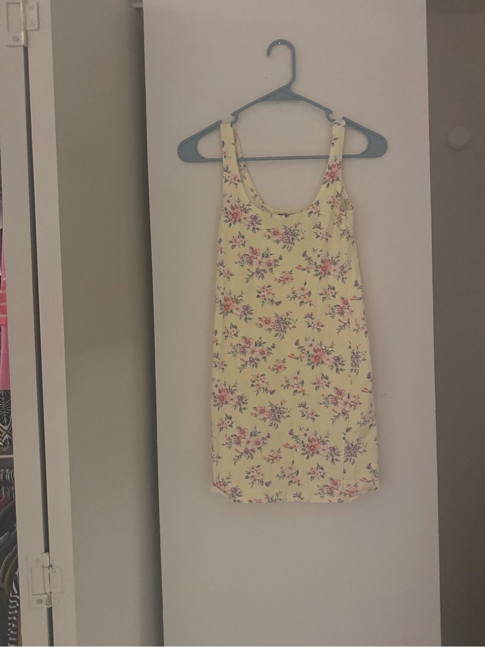 Forever 21 Yellow Floral Tank Dress